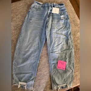 Casual Light Blue barrel Jeans